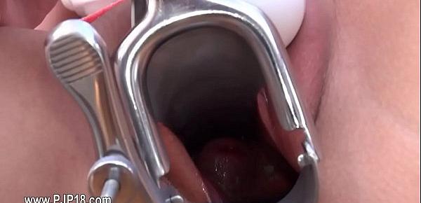  Gyno dildo inside of her beautiful vagina